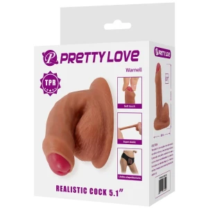 PRETTY LOVE - WARNELL DILDO ULTRA REALISTICO ED ELASTICO 9,5 CM MULATO